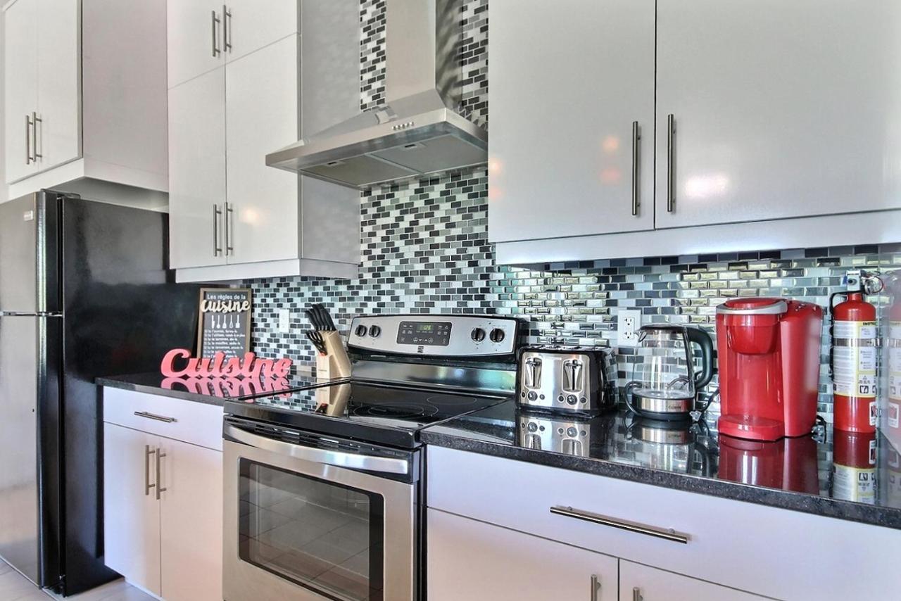 Good Vibes Only -Modern And Spacious 2 Bedroom Condo 4 Beds Free Parking, Gym Québec Dış mekan fotoğraf