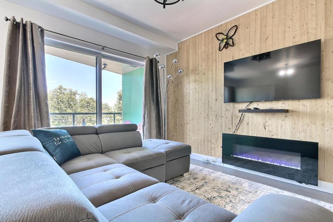 Good Vibes Only -Modern And Spacious 2 Bedroom Condo 4 Beds Free Parking, Gym Québec Dış mekan fotoğraf