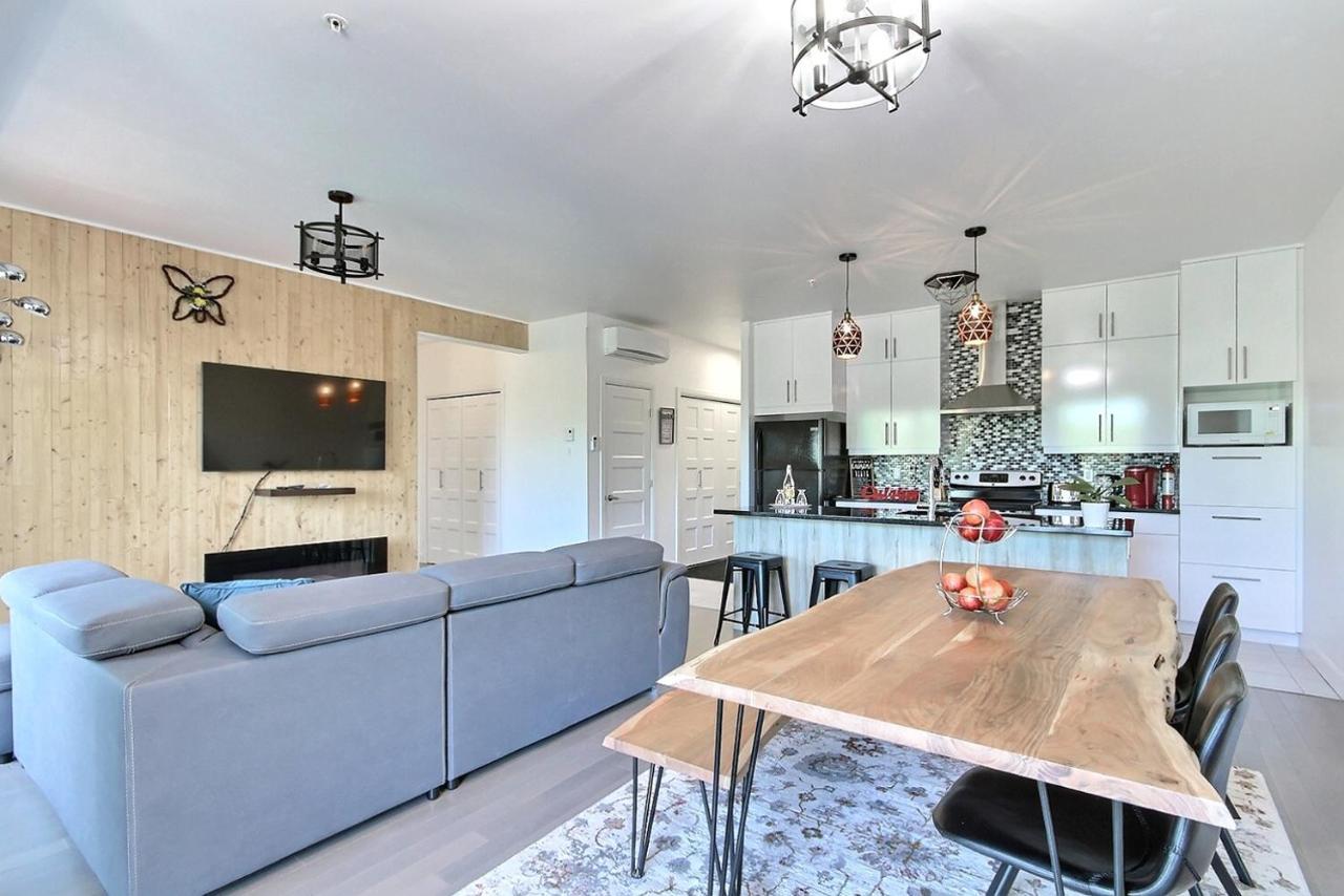 Good Vibes Only -Modern And Spacious 2 Bedroom Condo 4 Beds Free Parking, Gym Québec Dış mekan fotoğraf